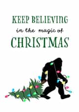 Magical Bigfoot Christmas created by Lisa Crisafi