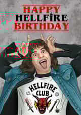 Eddie Munson birthday card. created by Swish & Scribble