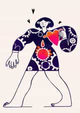 An everyday selfcare Card about loving yourself as you are created by Sarkasik