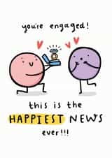 Happy Engagement - Happiest News Ever created by Arrow Gift Co
