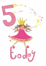 5 TODAY - HAPPY 5TH BIRTHDAY - GIRL created by Anya Higginson