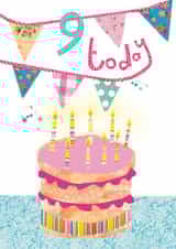 9 TODAY - GIRLS 9TH BIRTHDAY created by Anya Higginson