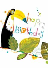 HAPPY BIRTHDAY - JUNGLE - TOUCAN created by Anya Higginson