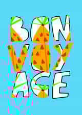 Bon Voyage leaving card created by Wonder Love