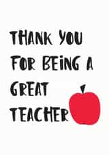 Teacher Thank You Card created by Wonder Love
