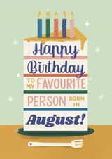 August Birthday Card for your Favourite Person created by Daksha Giri