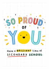 Proud of You Secondary School Card created by Macie Dot Doodles