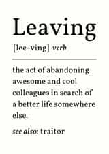 Leaving Card created by Sundiva Designs