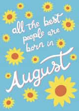 August Birthday created by Emma Blue