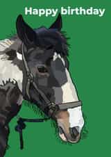 Classic Birthday Card - Horse created by CoolArt2021