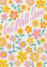 Get Well Soon Cheerful Bright Flower card created by Kattern Design