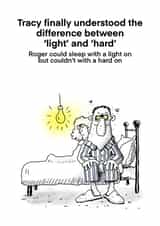 The difference between light and hard created by Scribbly Diddly