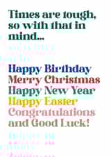 Card for everything created by Little Lights Invites