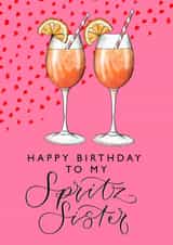 Fun Birthday Card - Aperol Spritz - For Her created by The Amyverse