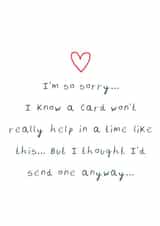 I'm so sorry...I know a card won't really help in a time like this... created by CK.PRINTS