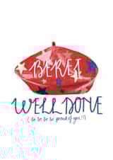Beret Well Done Card created by Hope Bullen