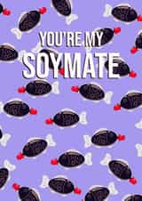 Anniversary Soy Card - Soy Fish Pun - You’re My Soymate created by Josh Daniel