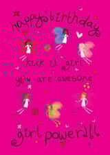 Happy Birthday Girl Power Football Fairy created by The Girl Power Fairies