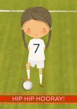 Hip hip hooray football birthday card 1000 created by Bells Scambler