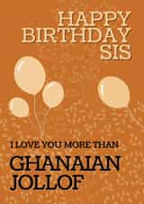 Jollof Rice Birthday Series 1001 created by Crafted By Mandy