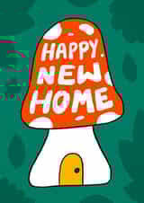 Happy new home toadstool card created by Vicky Hughes
