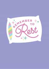 Remember to Rest Card created by Girl & Cat Studio