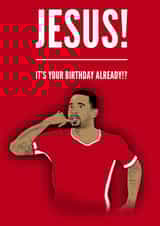 Gabriel Jesus Birthday Card created by Elgo Designs