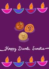 Happy Diwali, Sweetie Greetings Card created by Rachel Singh