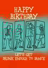 Drunk Enough To Dance – Bowling For Soup Pop Punk Birthday Card created by Pop Punk Prints