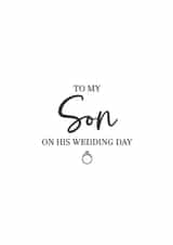 Happy wedding day Son created by Totally Mailed It