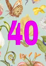 40th Birthday Card created by Nutmeg Studio