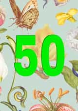 50th Birthday Card created by Nutmeg Studio