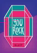 You Rock Greeting Card 1001 created by Cindy Cheung