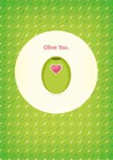 Olive You Greeting Card created by Cindy Cheung