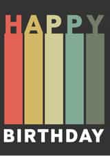 contemporary birthday card created by Nathan Cooper