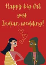 Big Fat Gay Indian Wedding! 1001 created by RooBee Card Company