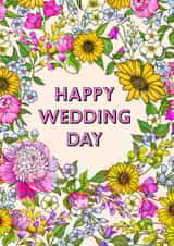 HAPPY WEDDING DAY created by Poppy & Mabel 