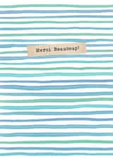 Merci Beaucoup Thank You Card created by Watercolour Sky