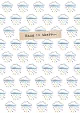 Hang In There Rainbow Clouds Card created by Watercolour Sky