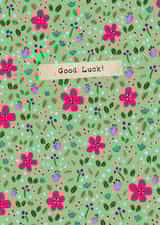 Good Luck Meadow Print Card created by Watercolour Sky
