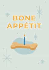 Bone Appétit! Dog birthday or gotcha day card created by tails.com