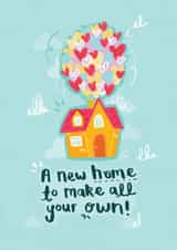 Cute Rhyme New Home Card - UP - A New Home To Make All Your Own created by Rachel Suzanne
