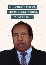 Stanley Hudson, The Office birthday card created by Swish & Scribble