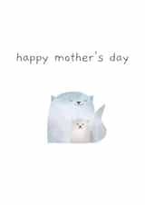 Cute abstract cats - happy Mother's Day created by Pooch Inspired