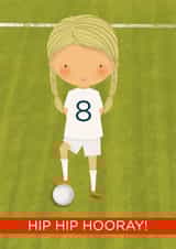 Football 8th Birthday card 1000 created by Bells Scambler