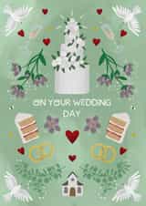 Doves away on your wedding day! created by Art by Reebee