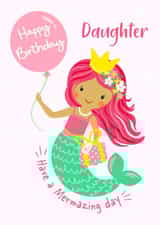 Mermaid Happy Birthday Daughter Card created by Helen Thompson