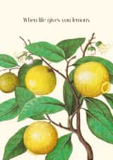 Classic Condolence Card - When Life Gives You Lemons created by Makers