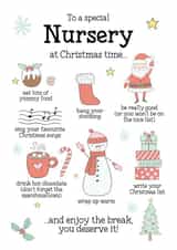 To a special nursery at Christmas time created by L M Designs and Prints