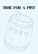 Grab A Beer Soon Card created by Luke Morgan 